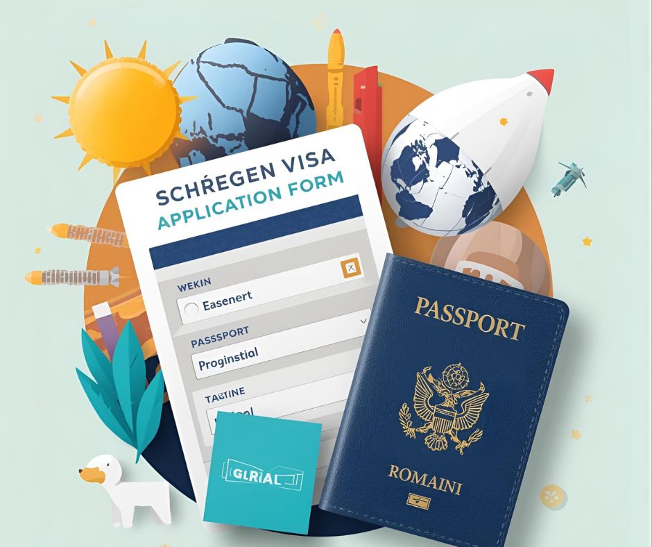 Schengen visa application form and Romanian embassy