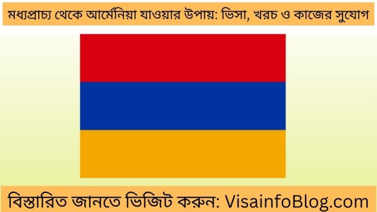 মধ্যপ্রাচ্য থেকে আর্মেনিয়া যাওয়ার উপায় ভিসা, খরচ ও কাজের সুযোগ