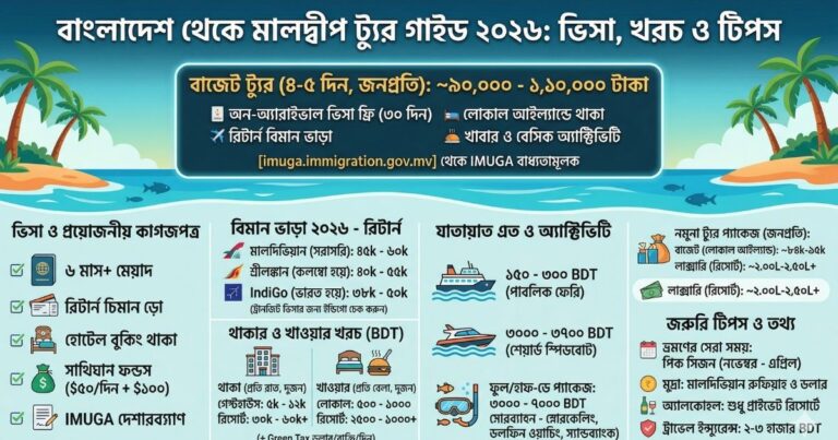 মালদ্বীপ যেতে কত টাকা লাগে