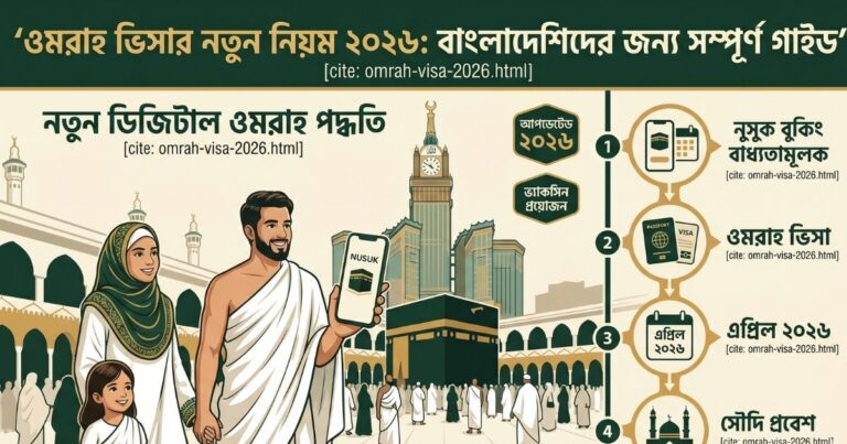 ওমরাহ ভিসার নতুন নিয়ম ২০২৬